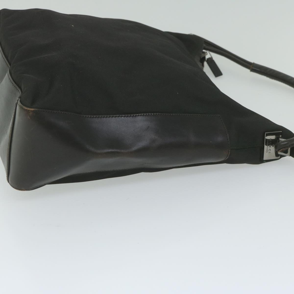 GUCCI Shoulder Bag Nylon Brown bs10421