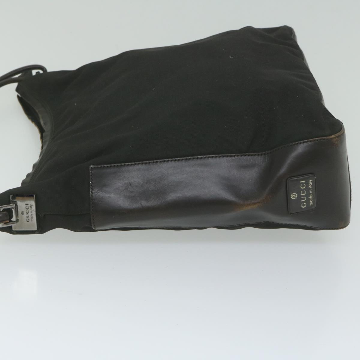 GUCCI Shoulder Bag Nylon Brown bs10421