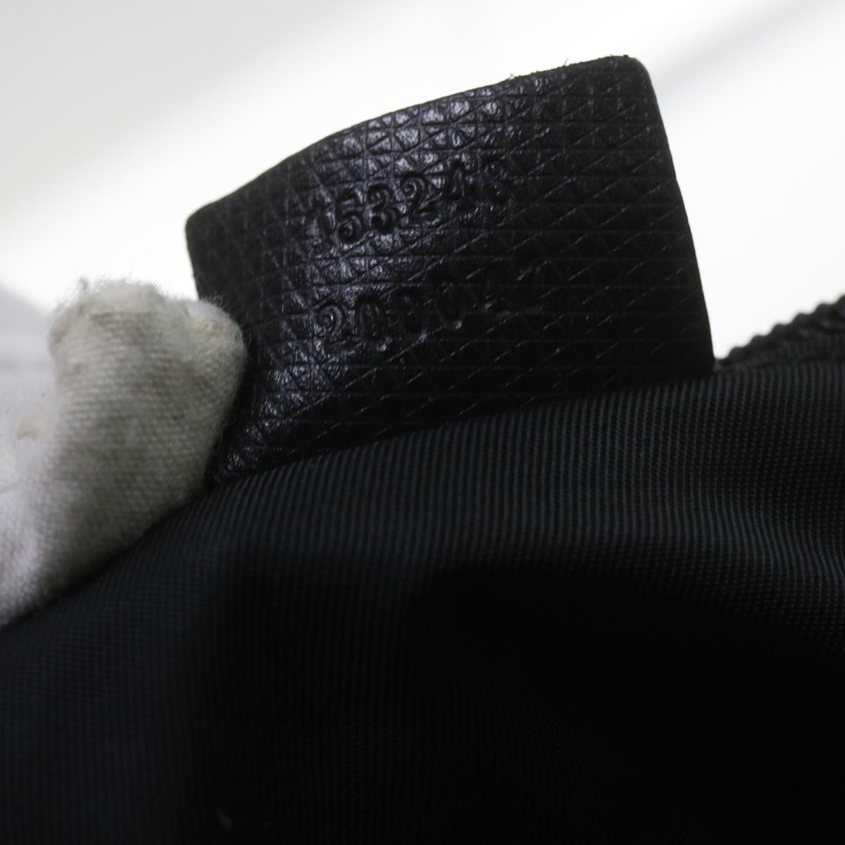GUCCI Shoulder Bag Nylon Black bs10426