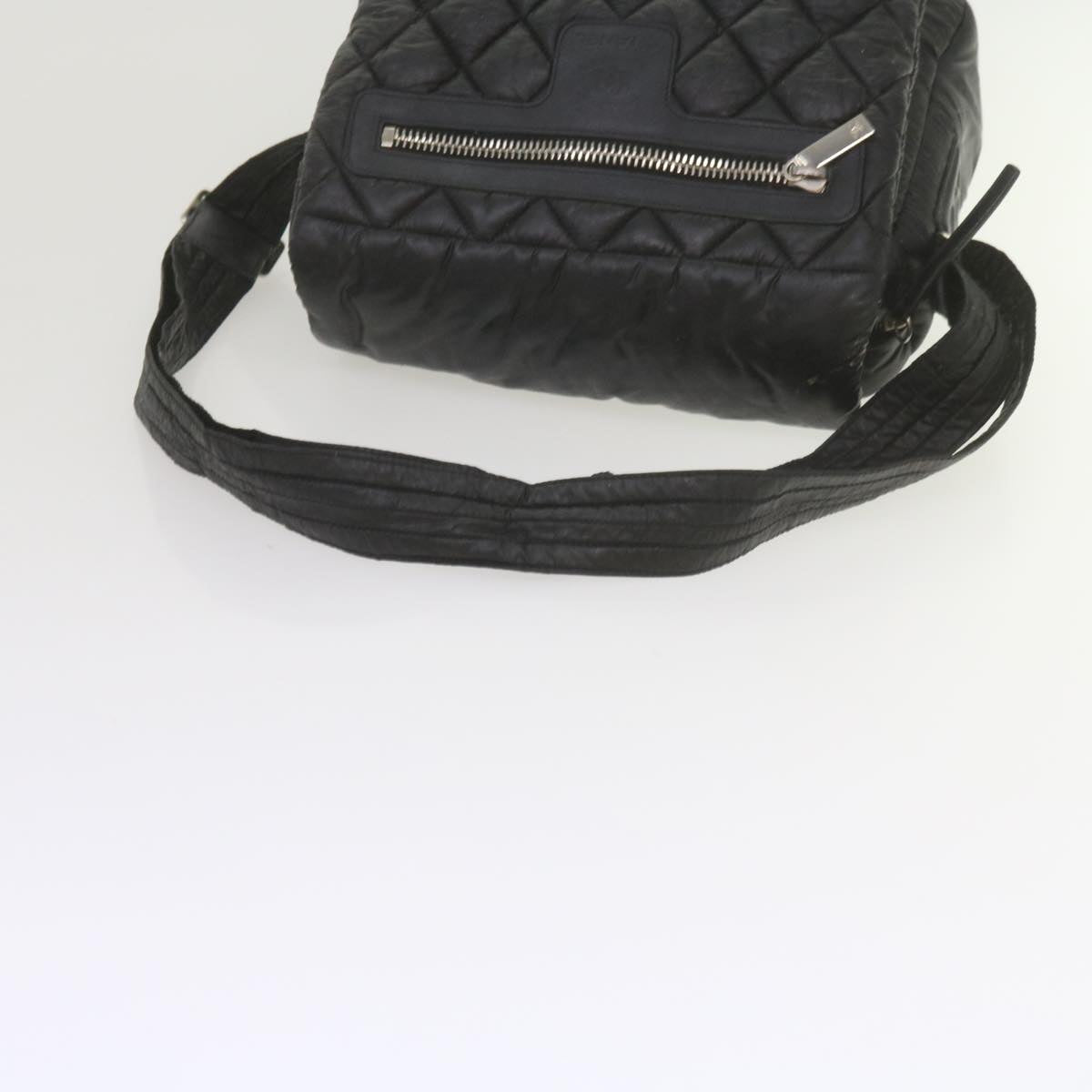 CHANEL Cococoon Shoulder Bag Nylon Black CC bs10518