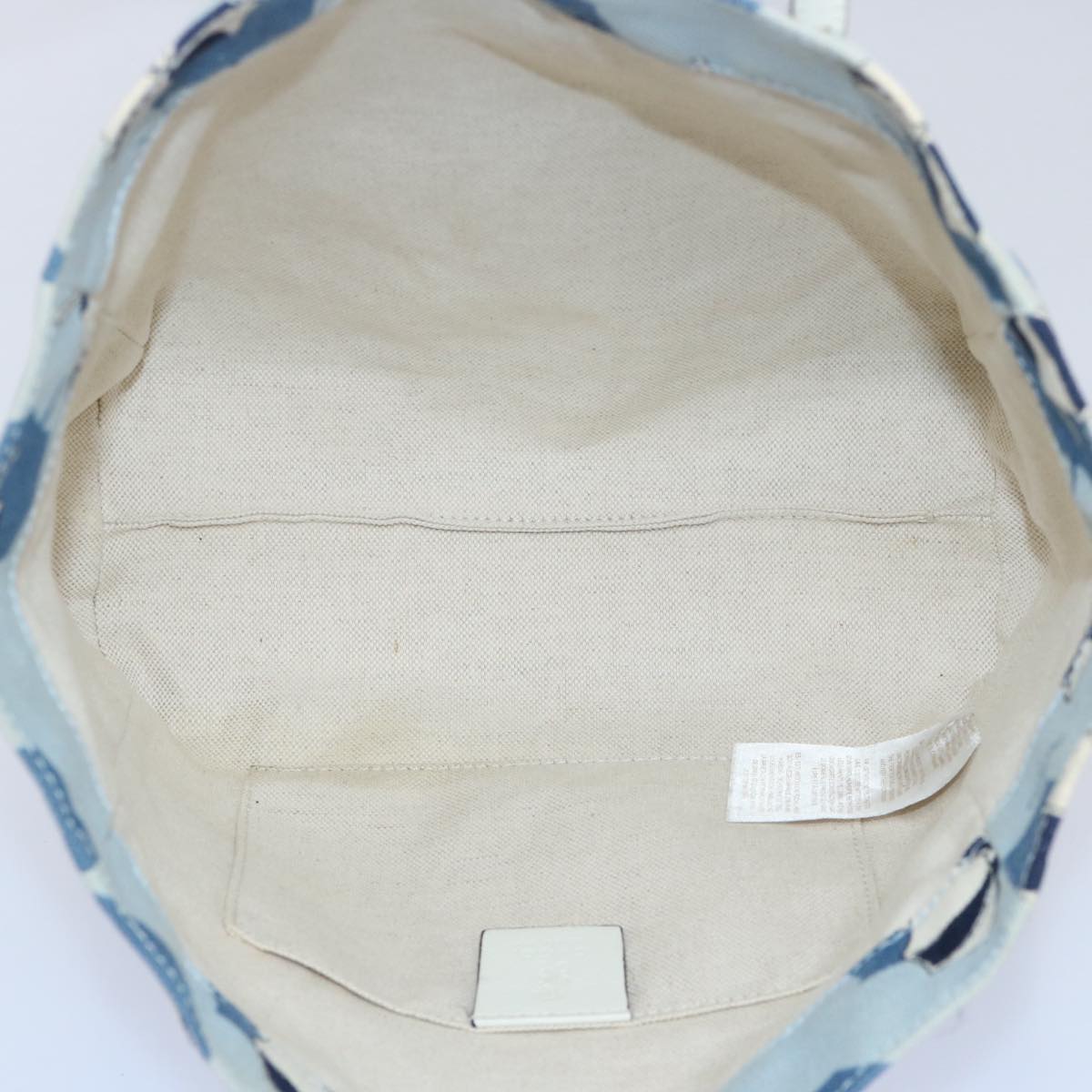 GUCCI Hand Bag Canvas Blue 284721 bs10615