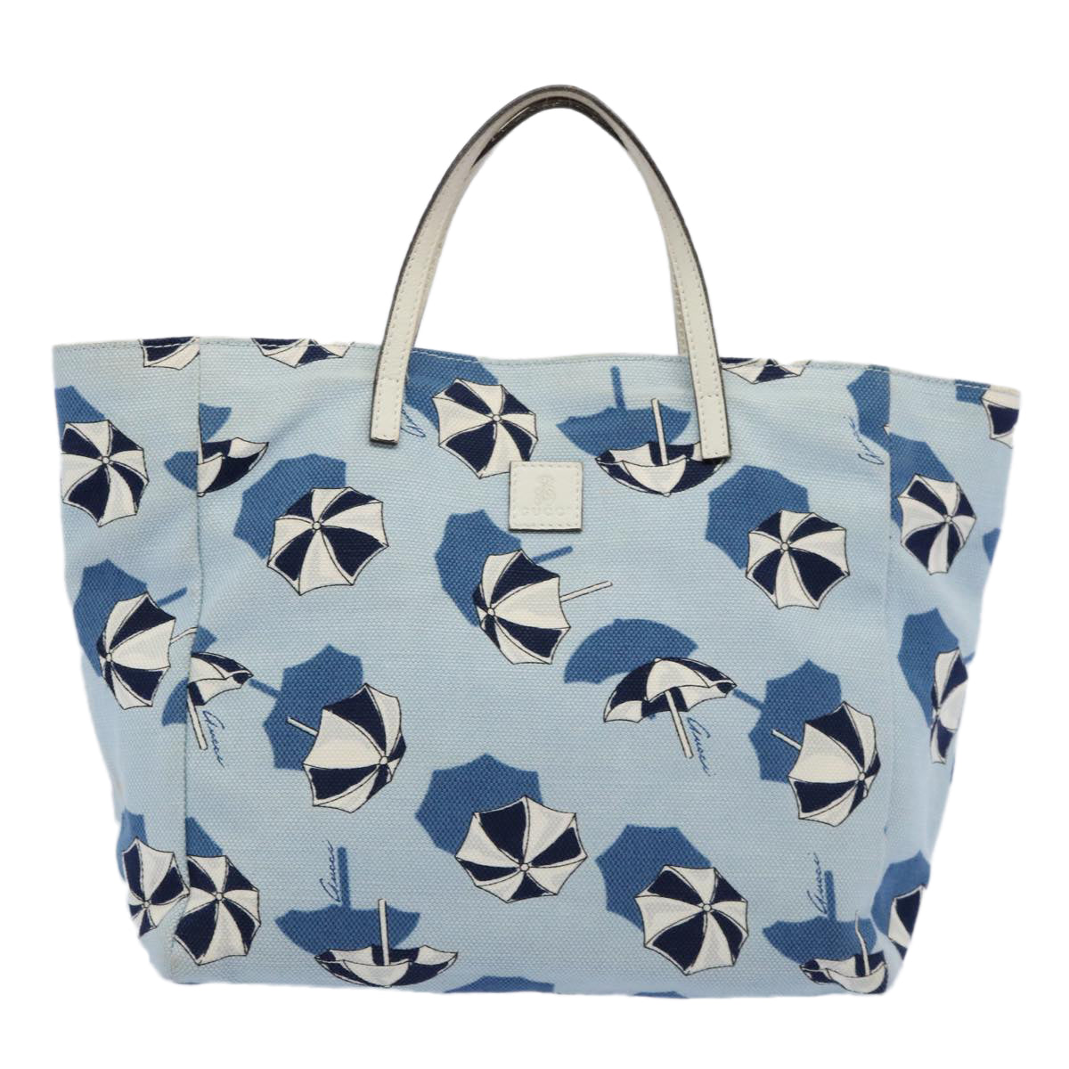 GUCCI Hand Bag Canvas Blue 284721 bs10615