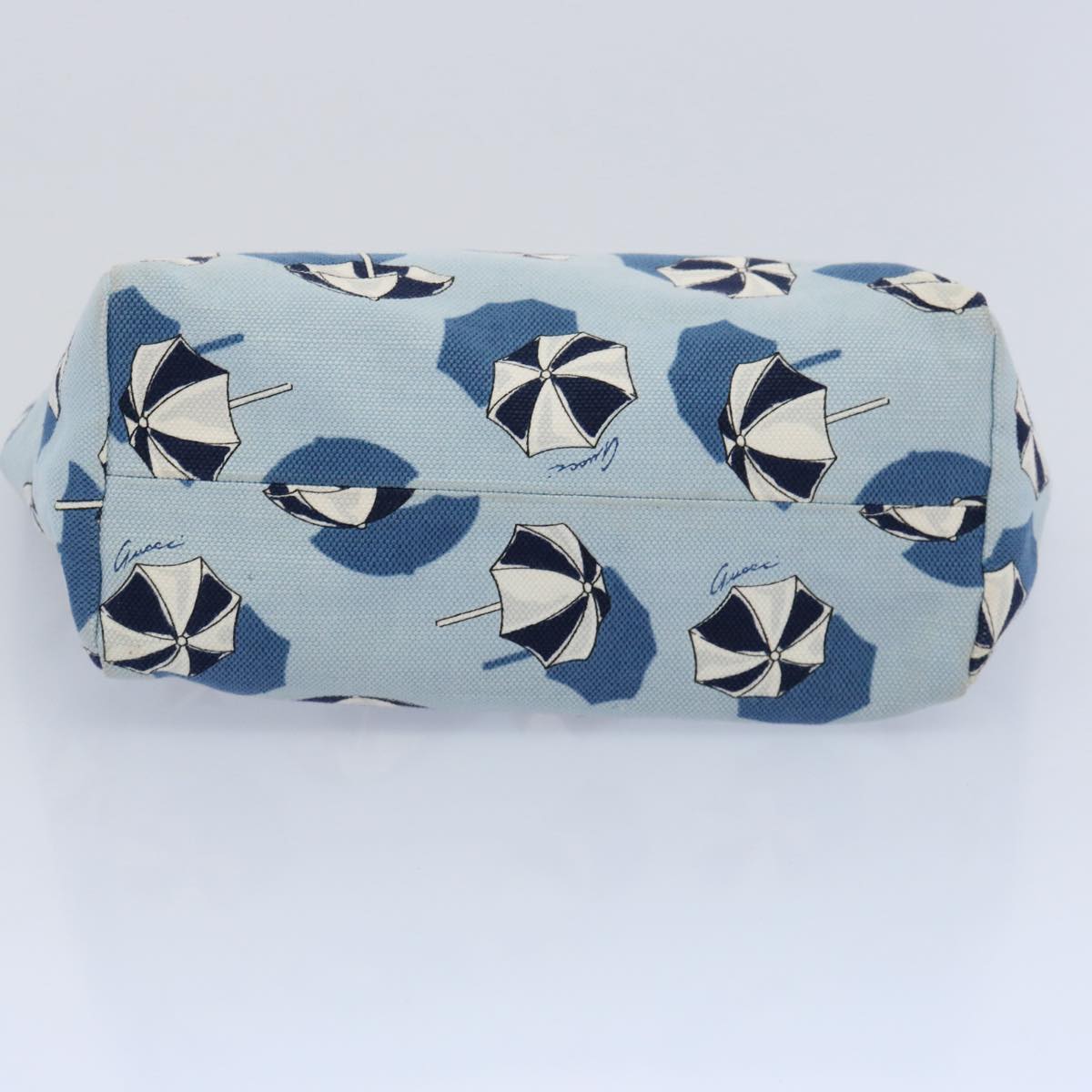 GUCCI Hand Bag Canvas Blue 284721 bs10615