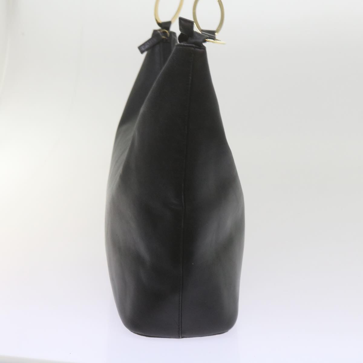 GUCCI Shoulder Bag Leather Black 001 1998 1805 bs10616