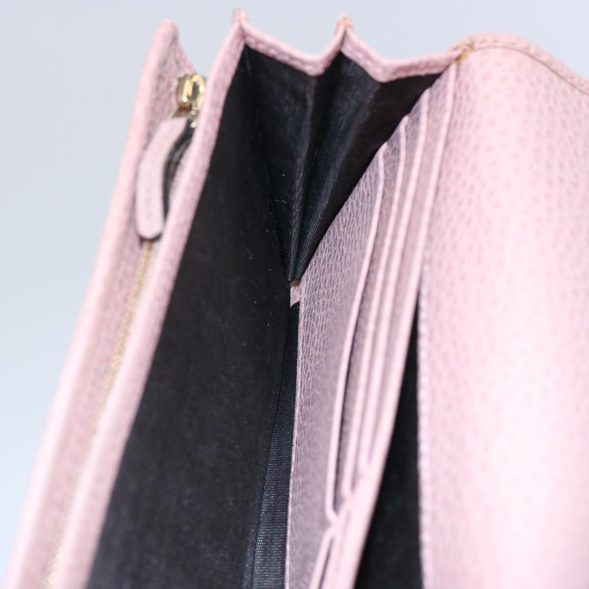 GUCCI Long Wallet Leather Pink 354498 bs10632