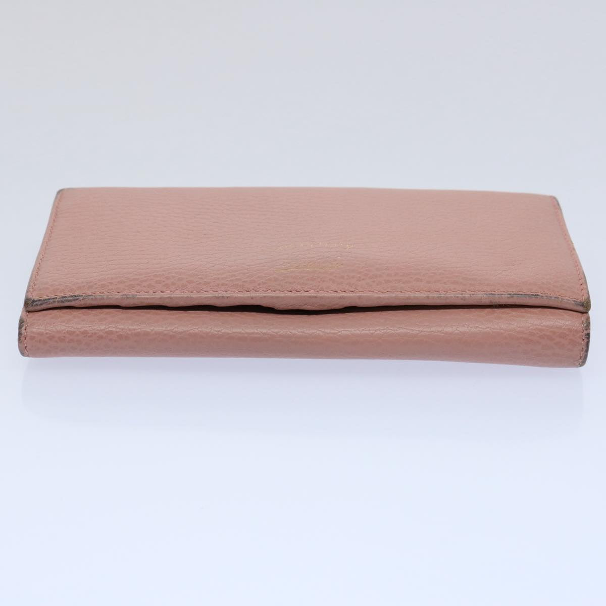 GUCCI Long Wallet Leather Pink 354498 bs10632