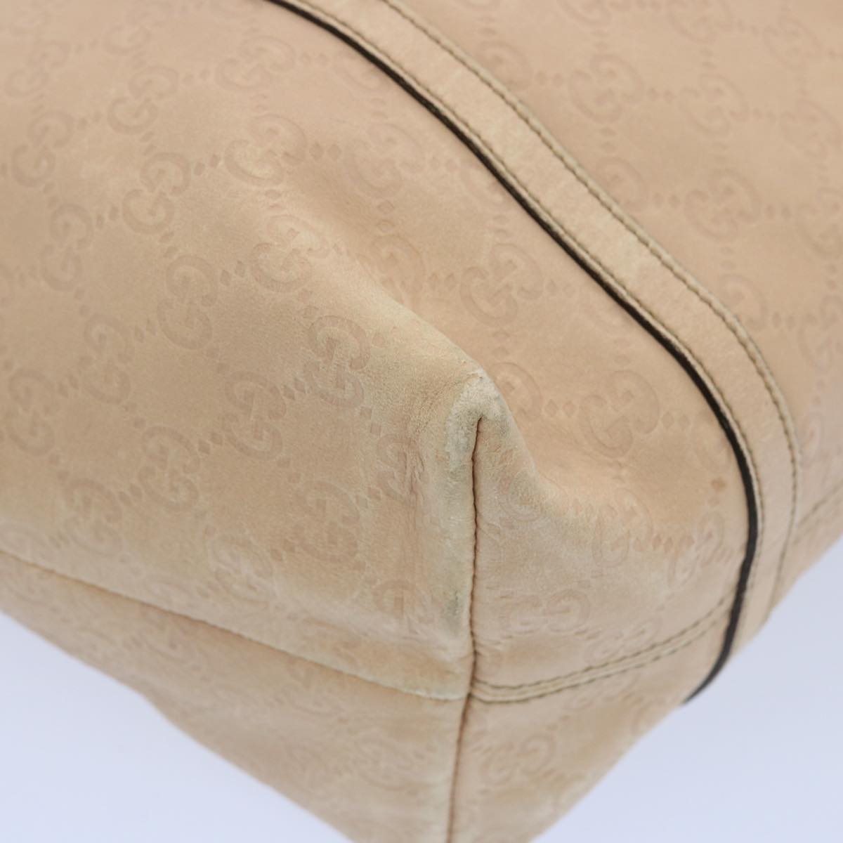 GUCCI GG Canvas Guccissima Tote Bag Beige 197953 bs10664