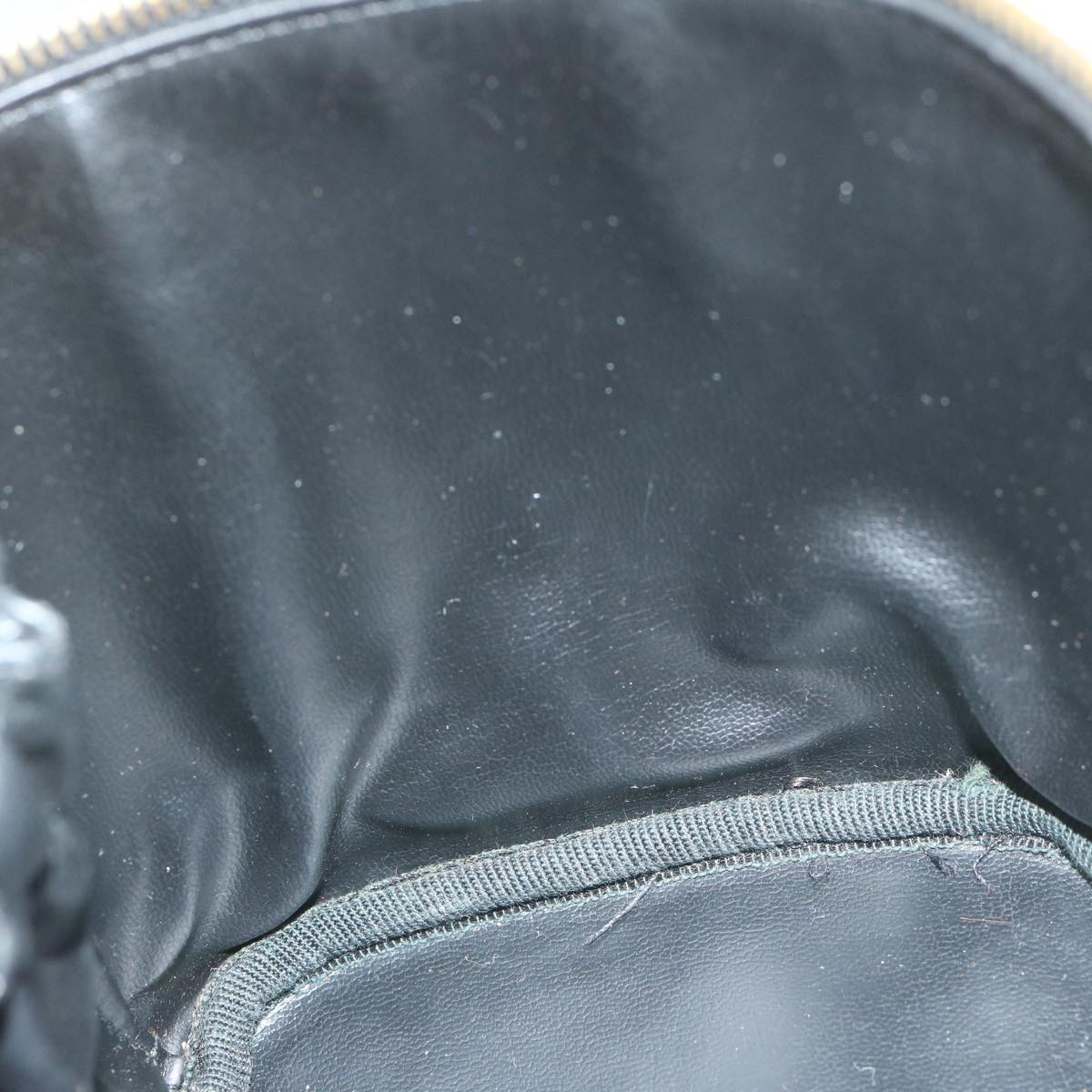 CHANEL Vanity Cosmetic Pouch Leather Black CC bs10975