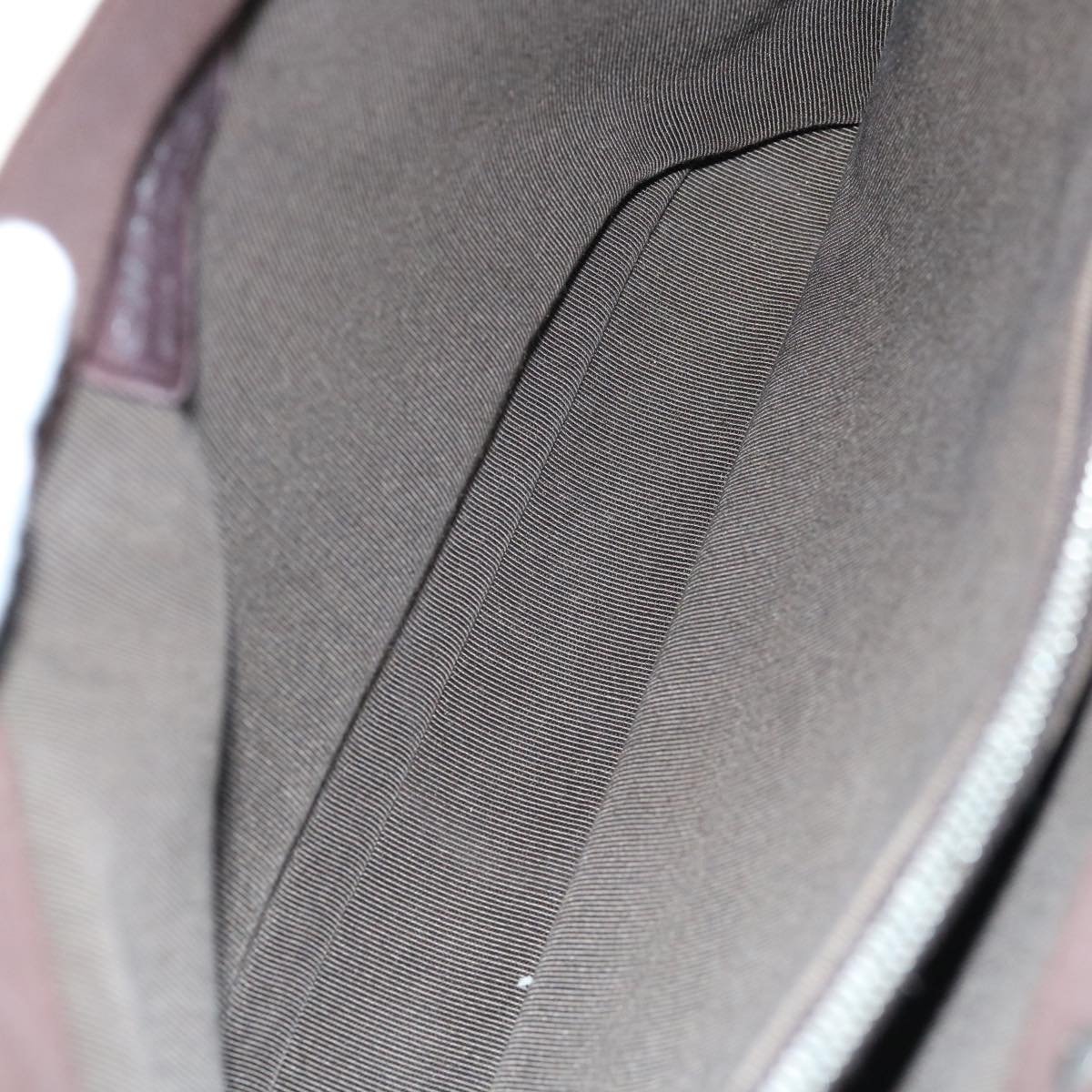 CHANEL Hand Bag Nylon Brown CC bs11011