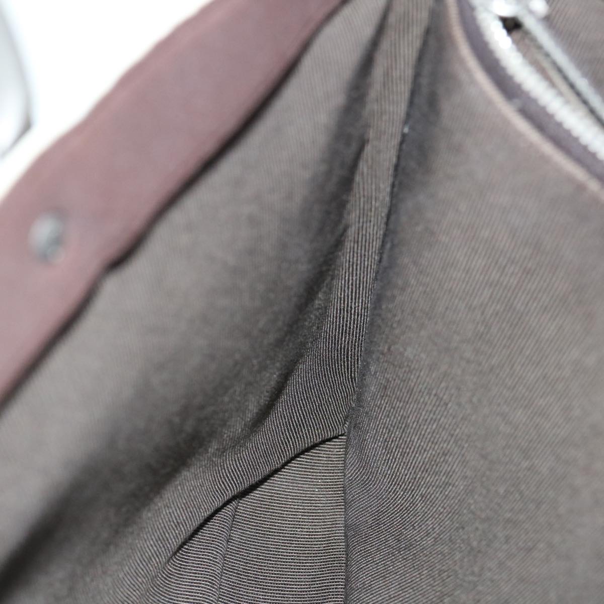 CHANEL Hand Bag Nylon Brown CC bs11011