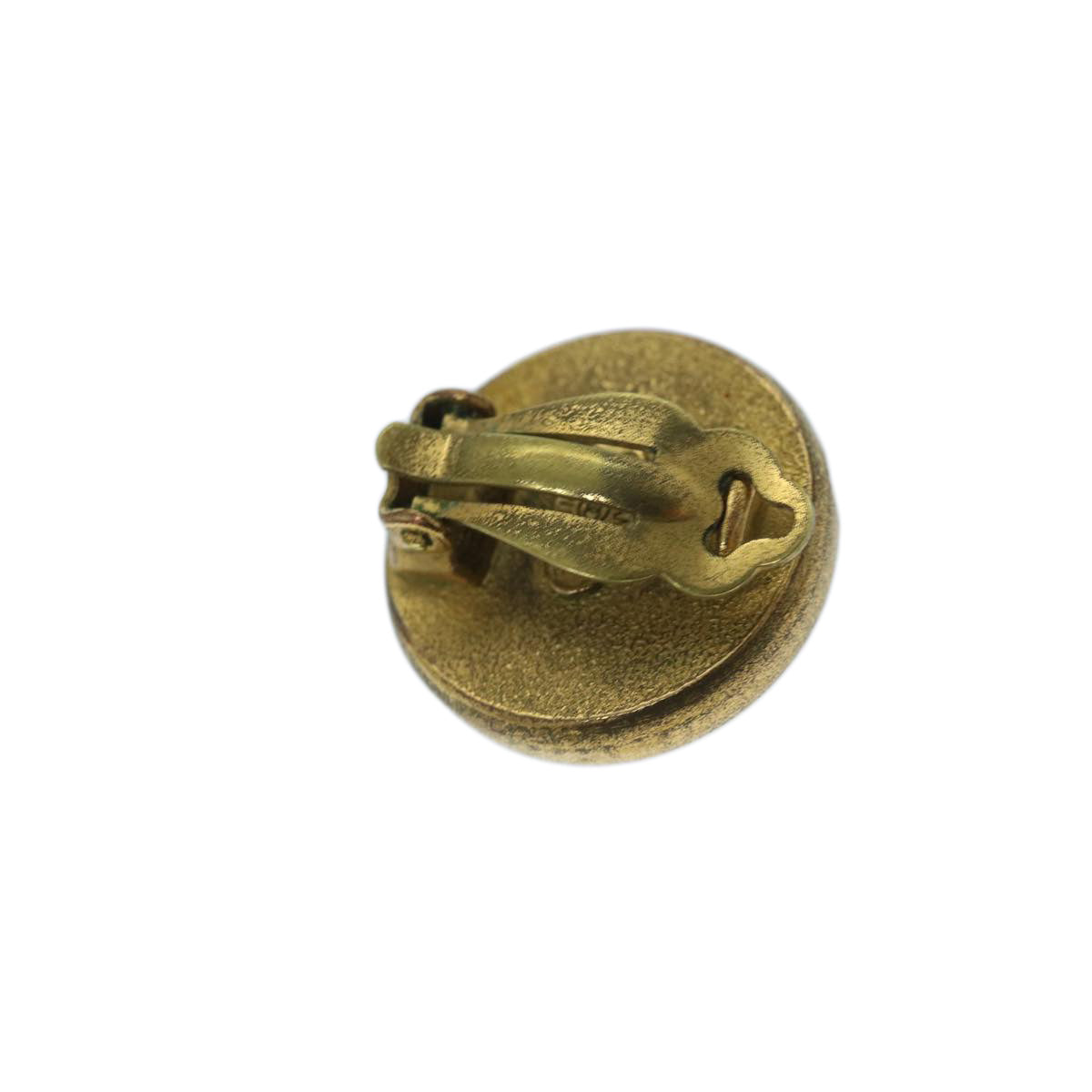 CHANEL Earring Gold Tone CC bs11280