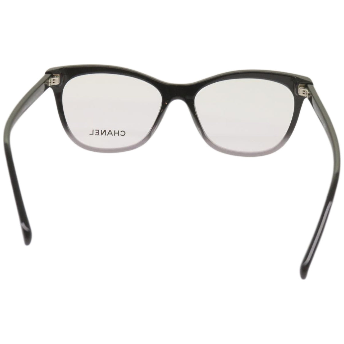 CHANEL Glasses plastic Black CC bs12146