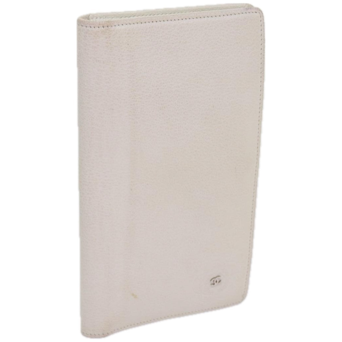 CHANEL Wallet Leather White CC bs12464