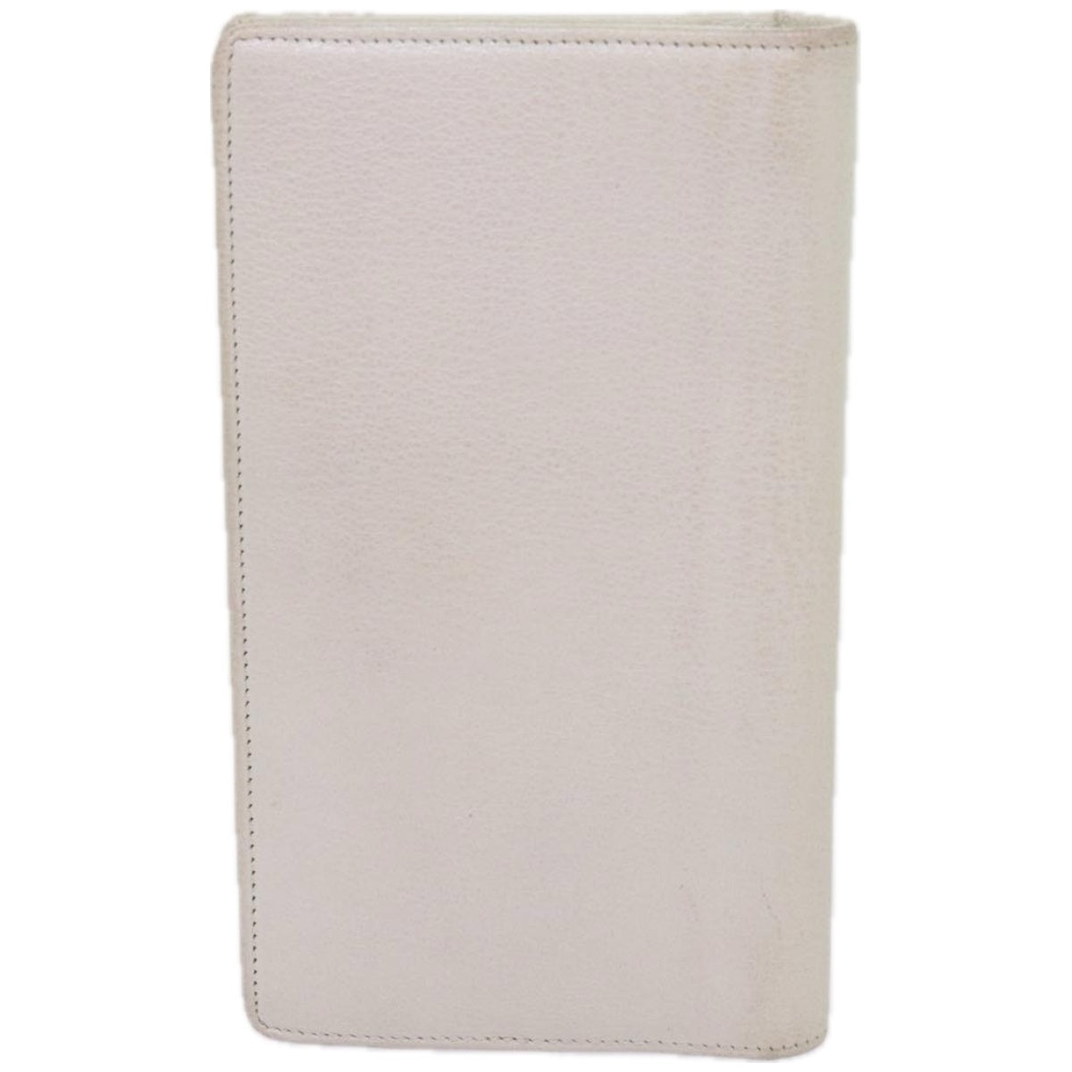 CHANEL Wallet Leather White CC bs12464