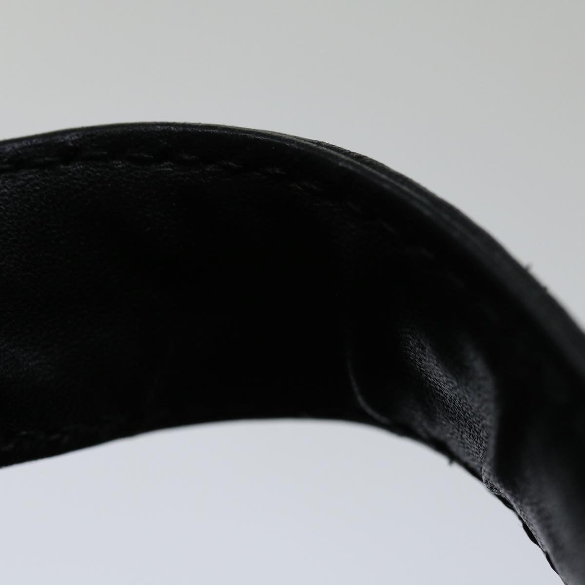 CHANEL Bicolole Vanity Cosmetic Pouch Leather Black CC bs13181