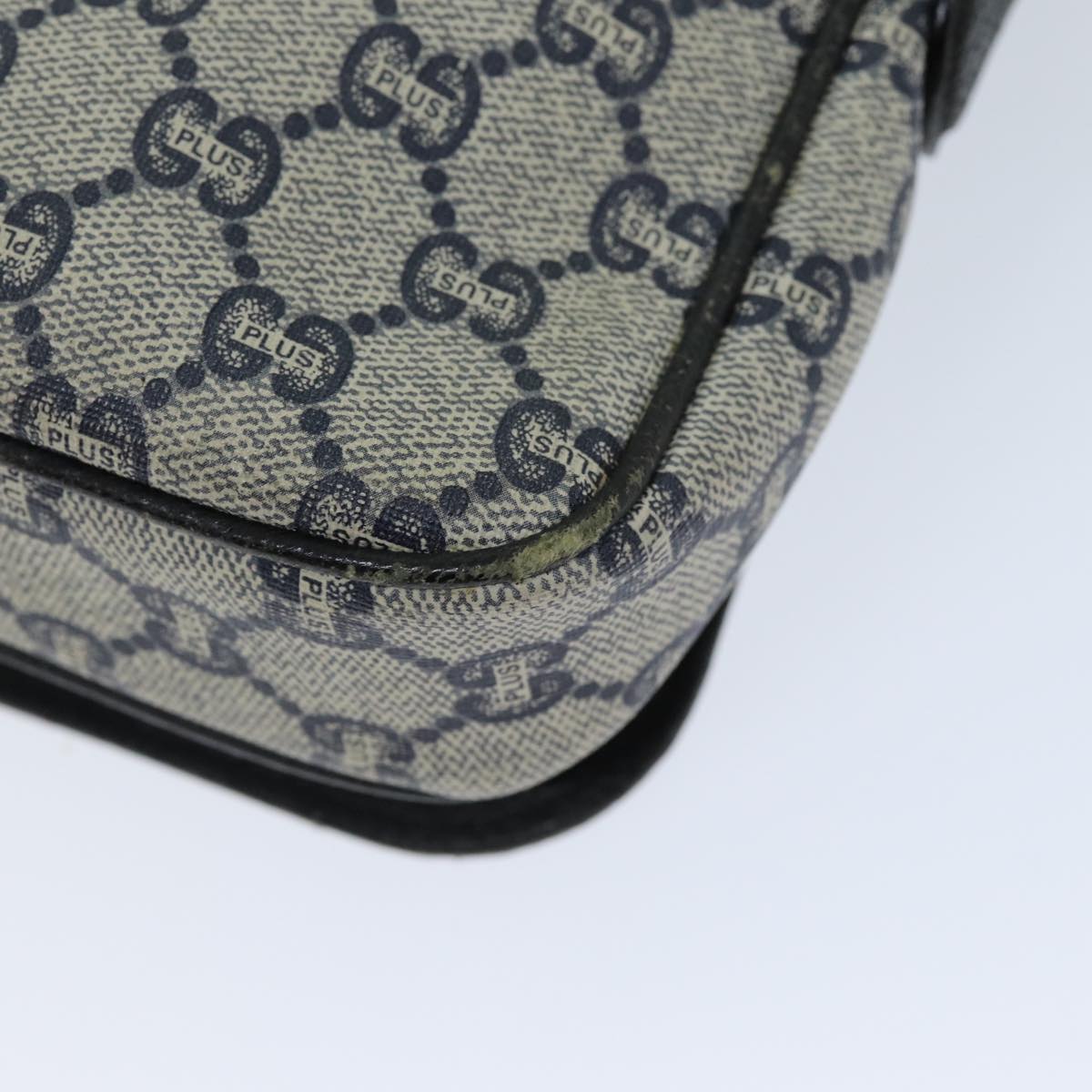 GUCCI GG Plus Supreme Shoulder Bag PVC Navy bs13697