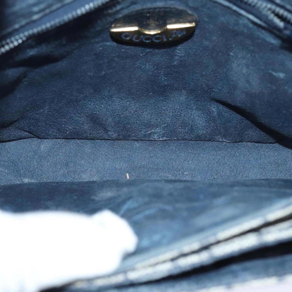 GUCCI GG Plus Supreme Shoulder Bag PVC Navy bs13697