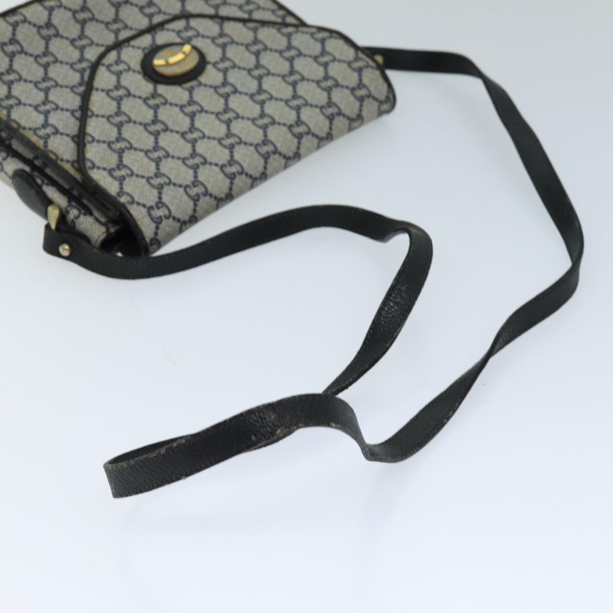 GUCCI GG Plus Supreme Shoulder Bag PVC Navy bs13697