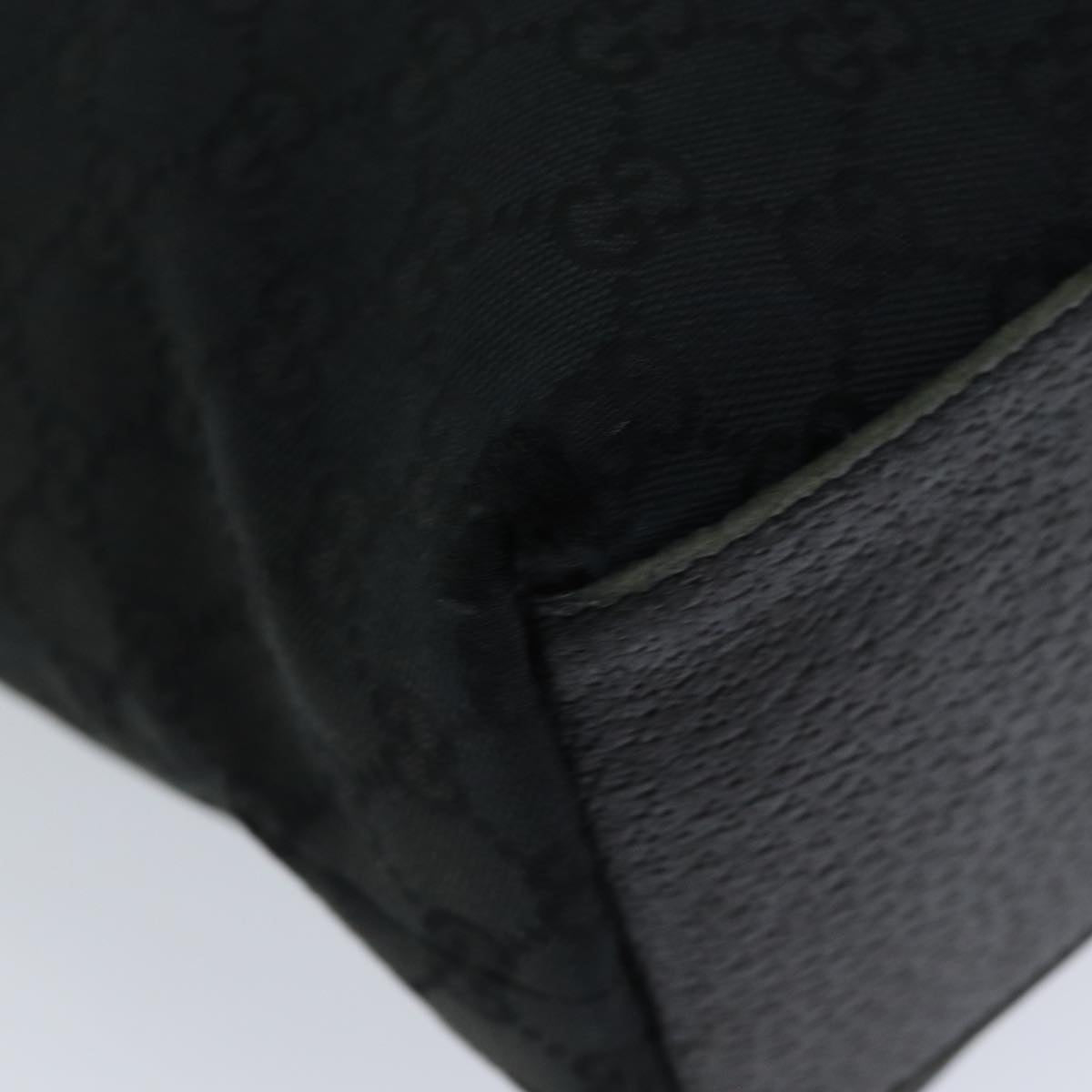 GUCCI GG Canvas Tote Bag Black 153009 bs13752