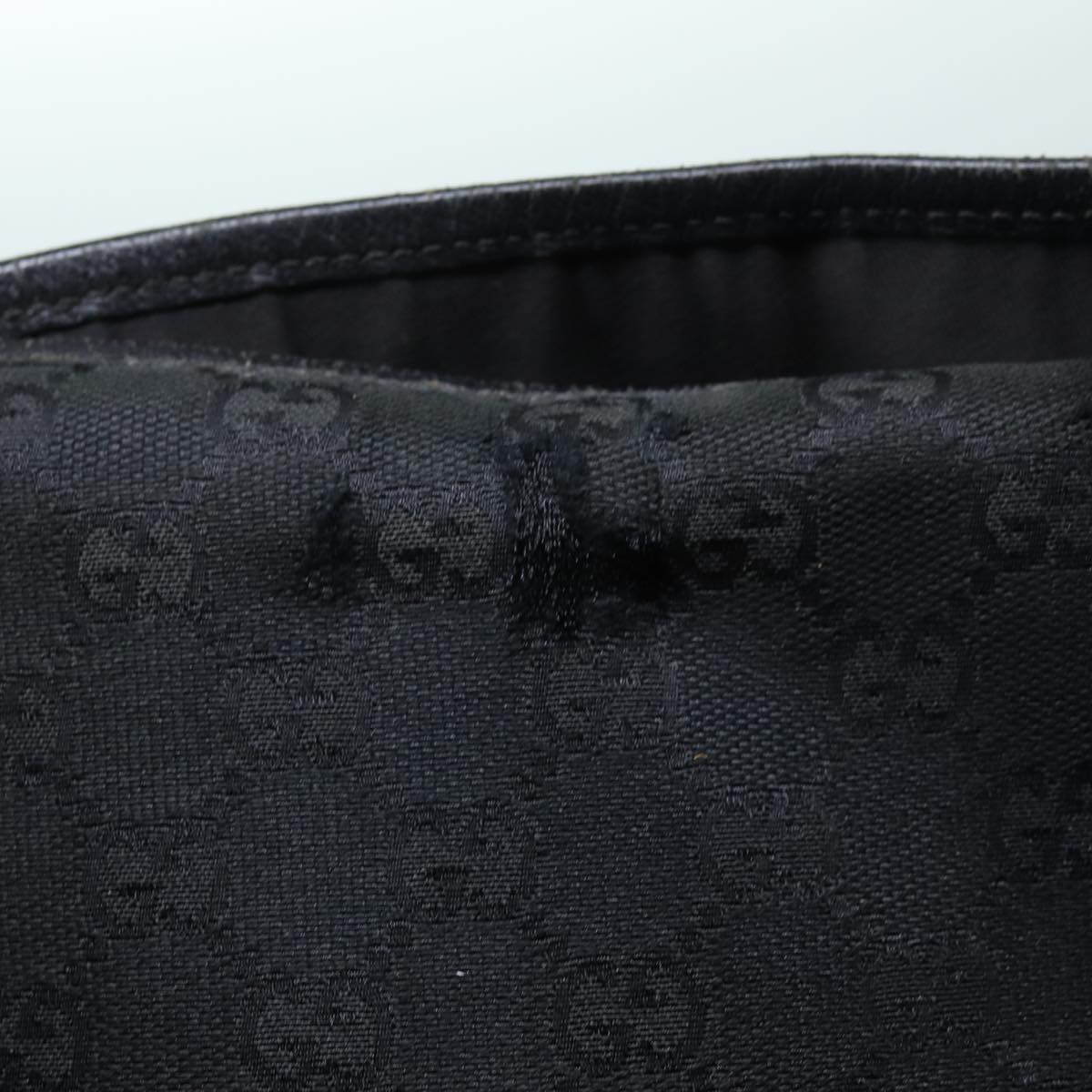 GUCCI GG Canvas Tote Bag Black 153009 bs13752