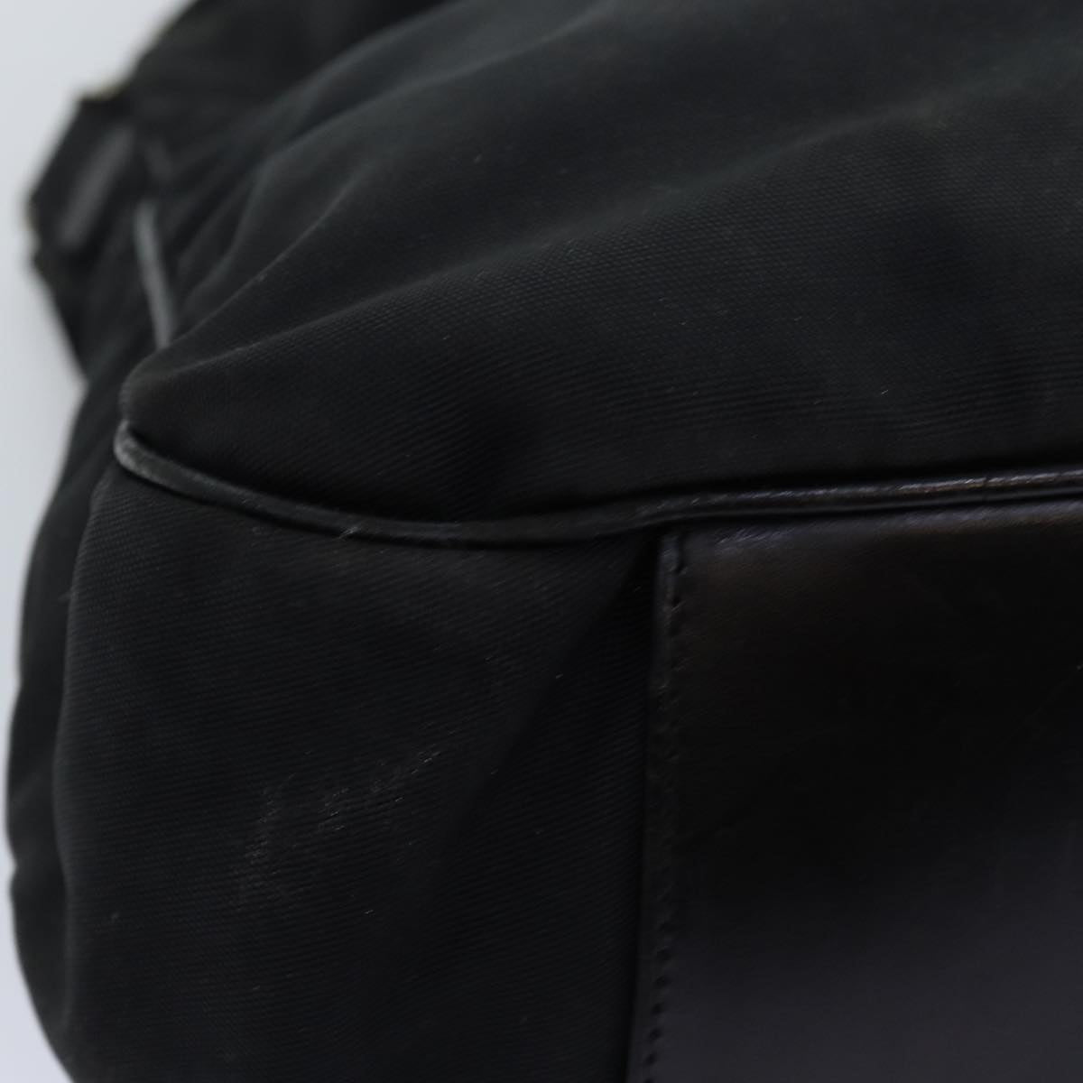 GUCCI Bamboo Hand Bag Nylon 2way Black 001 1577 2265 bs13767