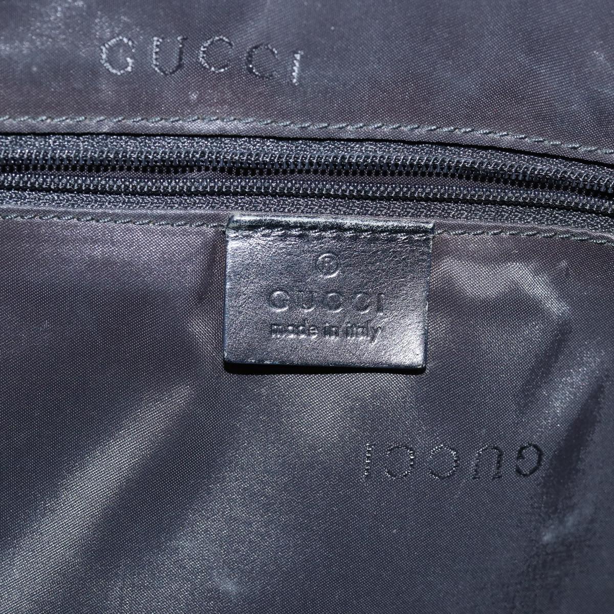 GUCCI Bamboo Hand Bag Nylon 2way Black 001 1577 2265 bs13767