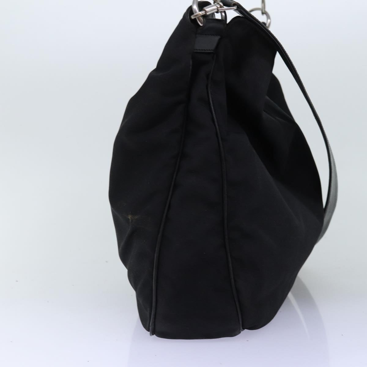 GUCCI Bamboo Hand Bag Nylon 2way Black 001 1577 2265 bs13767