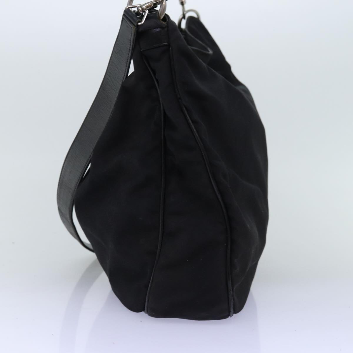GUCCI Bamboo Hand Bag Nylon 2way Black 001 1577 2265 bs13767