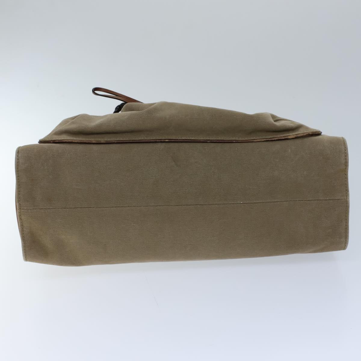 GUCCI Bamboo Hand Bag Canvas Beige 109138 bs13846