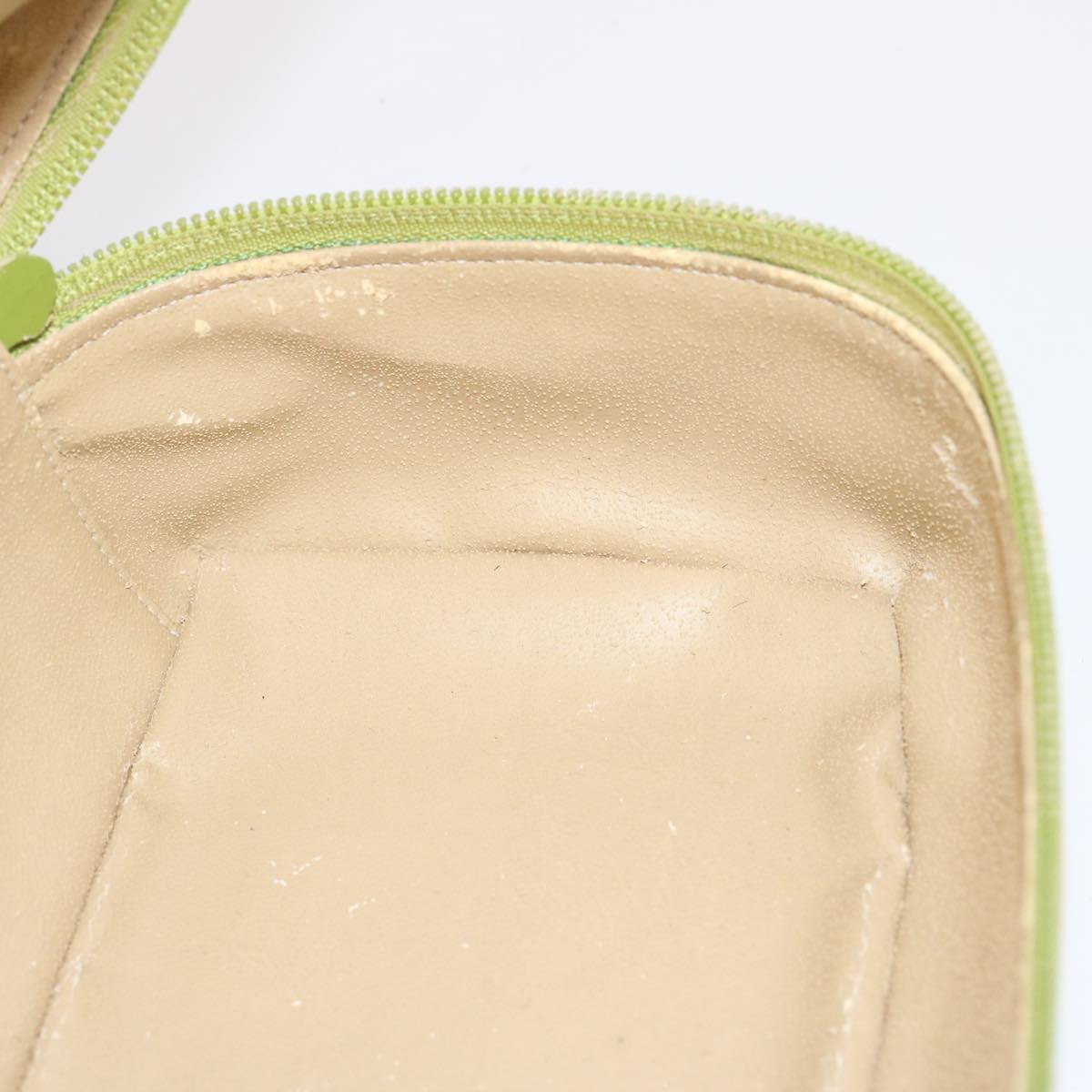 GUCCI Vanity Cosmetic Pouch Enamel Beige 032 1669 0141 bs13940