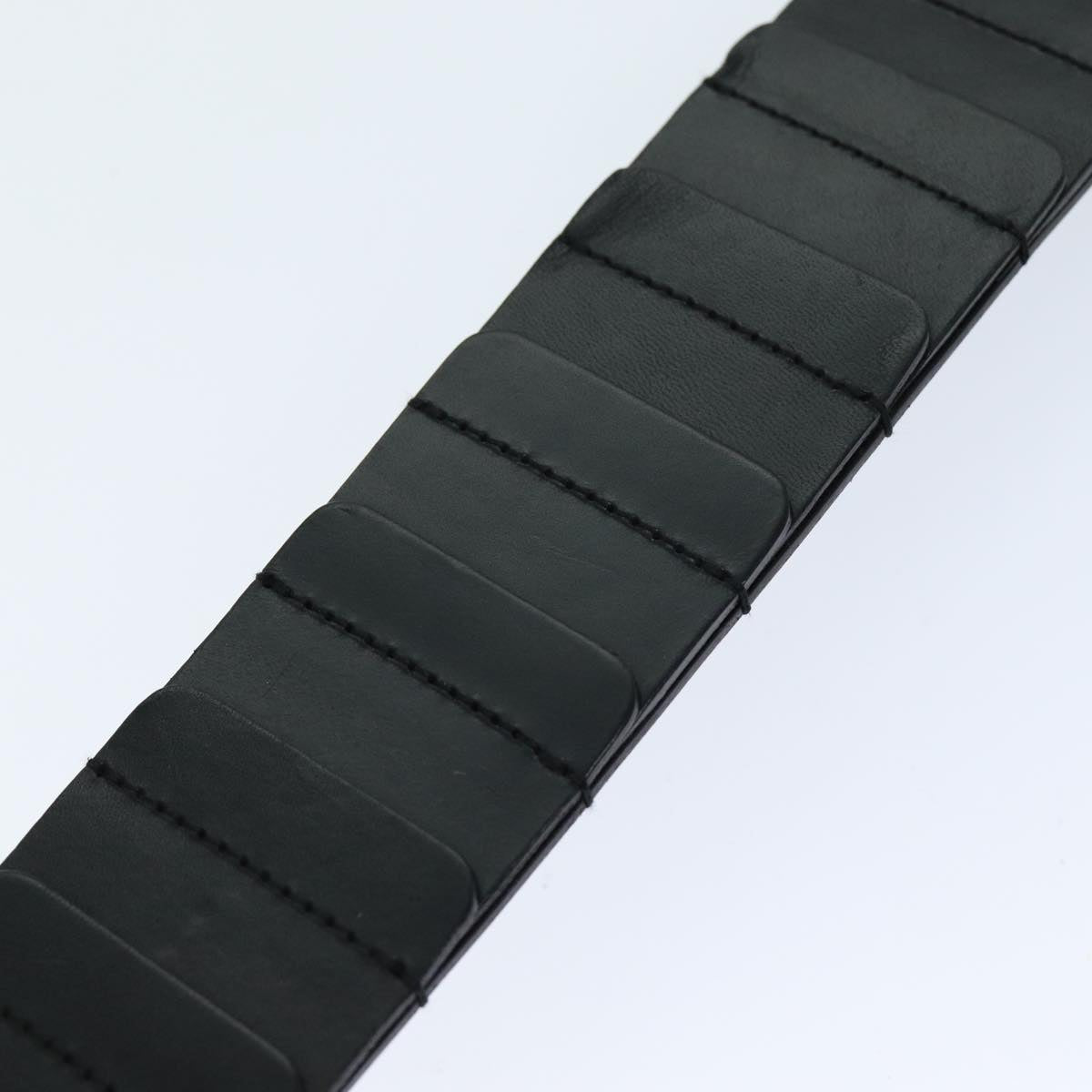 GUCCI Belt Leather 26.8""-28.7"" Black bs13972