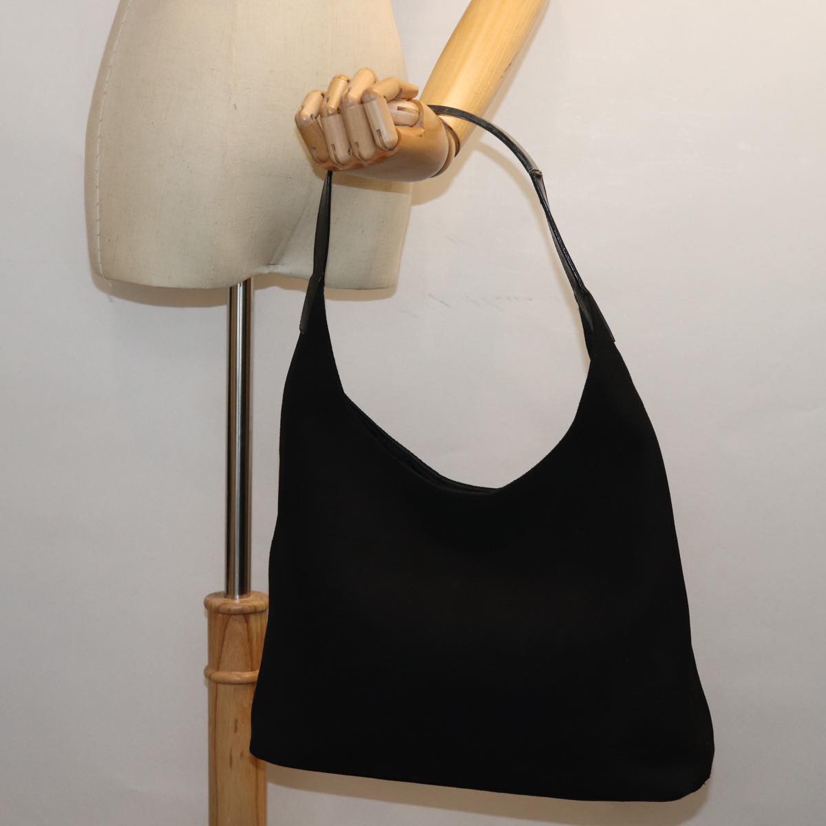 GUCCI Shoulder Bag Canvas Black 001 3297 bs14022