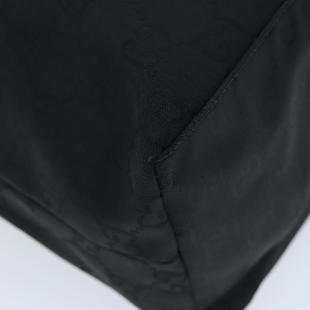 GUCCI GG Canvas Shoulder Bag Black 001 3380 bs14042