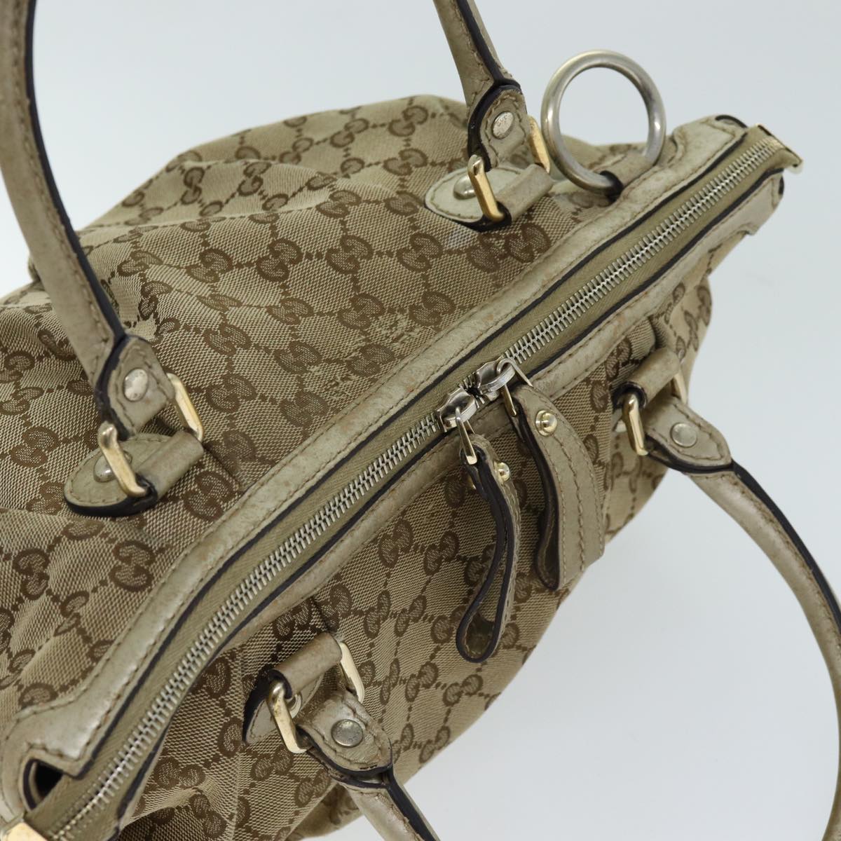 GUCCI GG Canvas Hand Bag 2way Beige 247902 bs14043