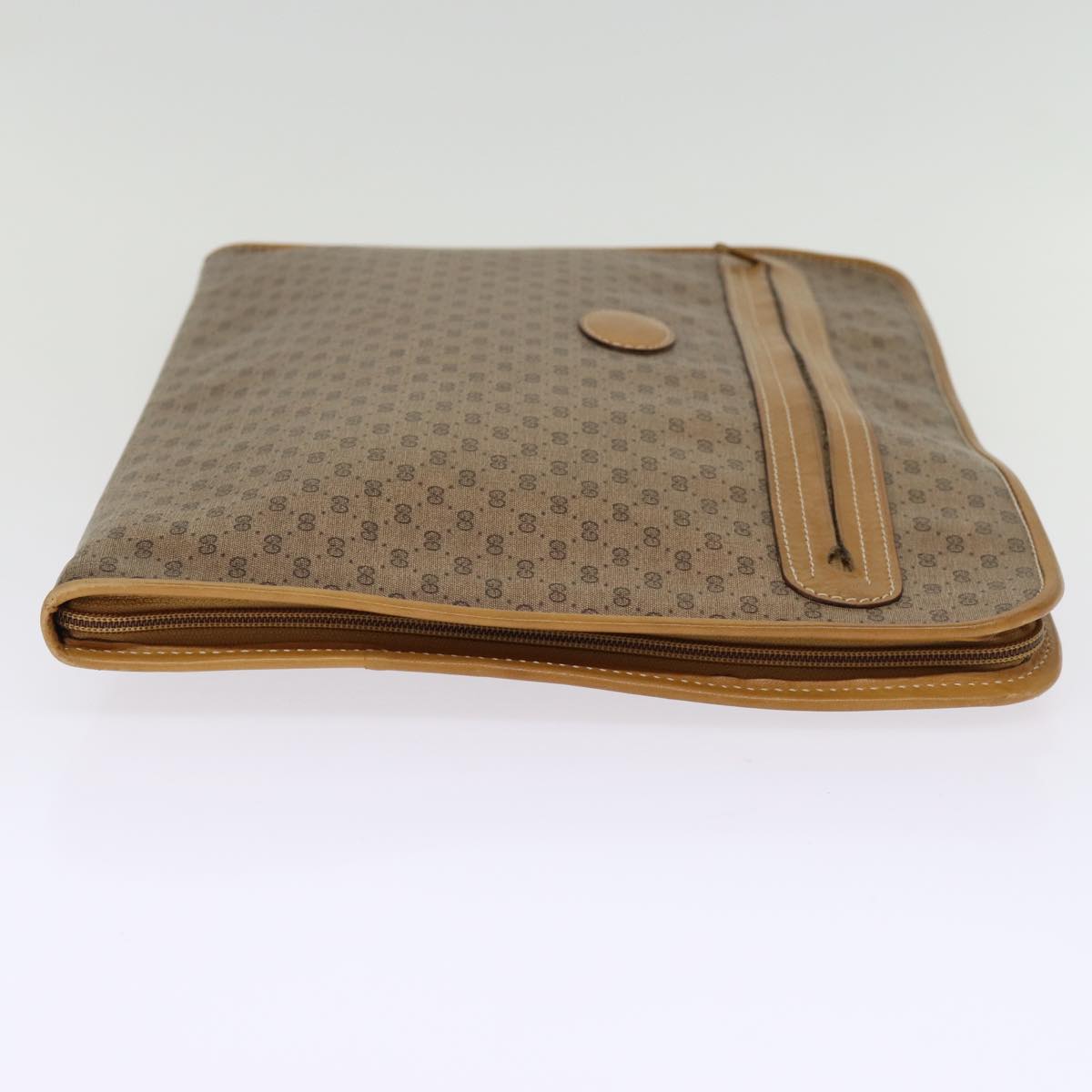 GUCCI GG Supreme Documents case Briefcase PVC Beige 015 399 0282 bs14105