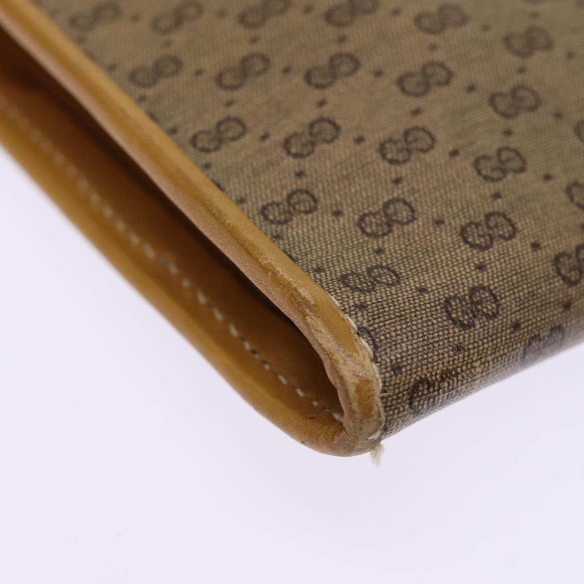 GUCCI GG Supreme Documents case Briefcase PVC Beige 015 399 0282 bs14105