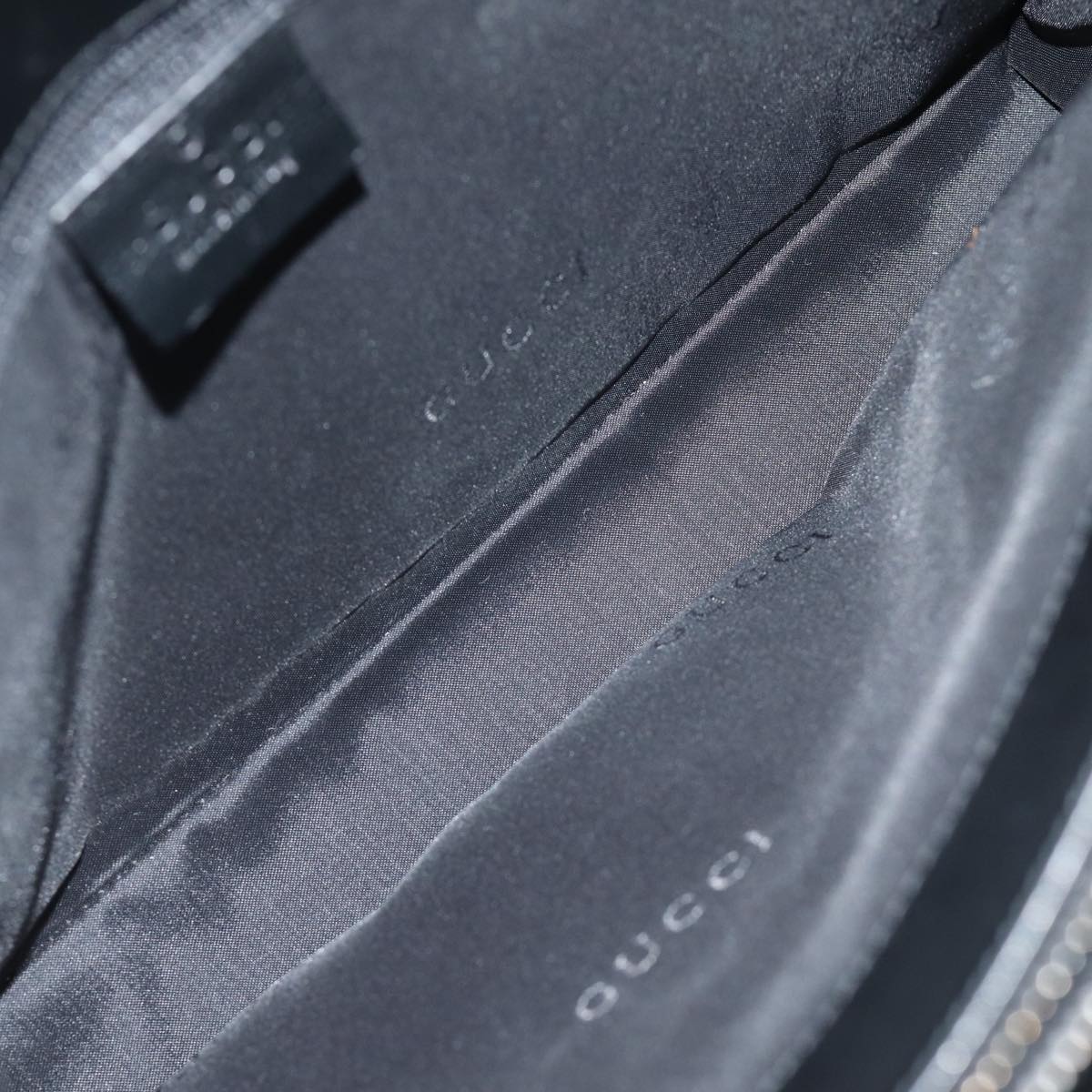 GUCCI Hand Bag Nylon Black 000 0835 bs14192