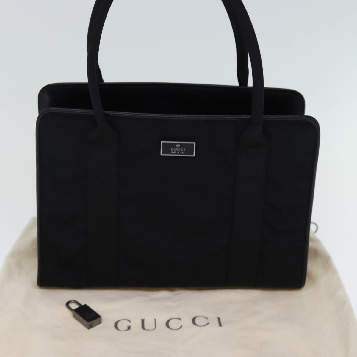 GUCCI Hand Bag Nylon Black 000 0835 bs14192