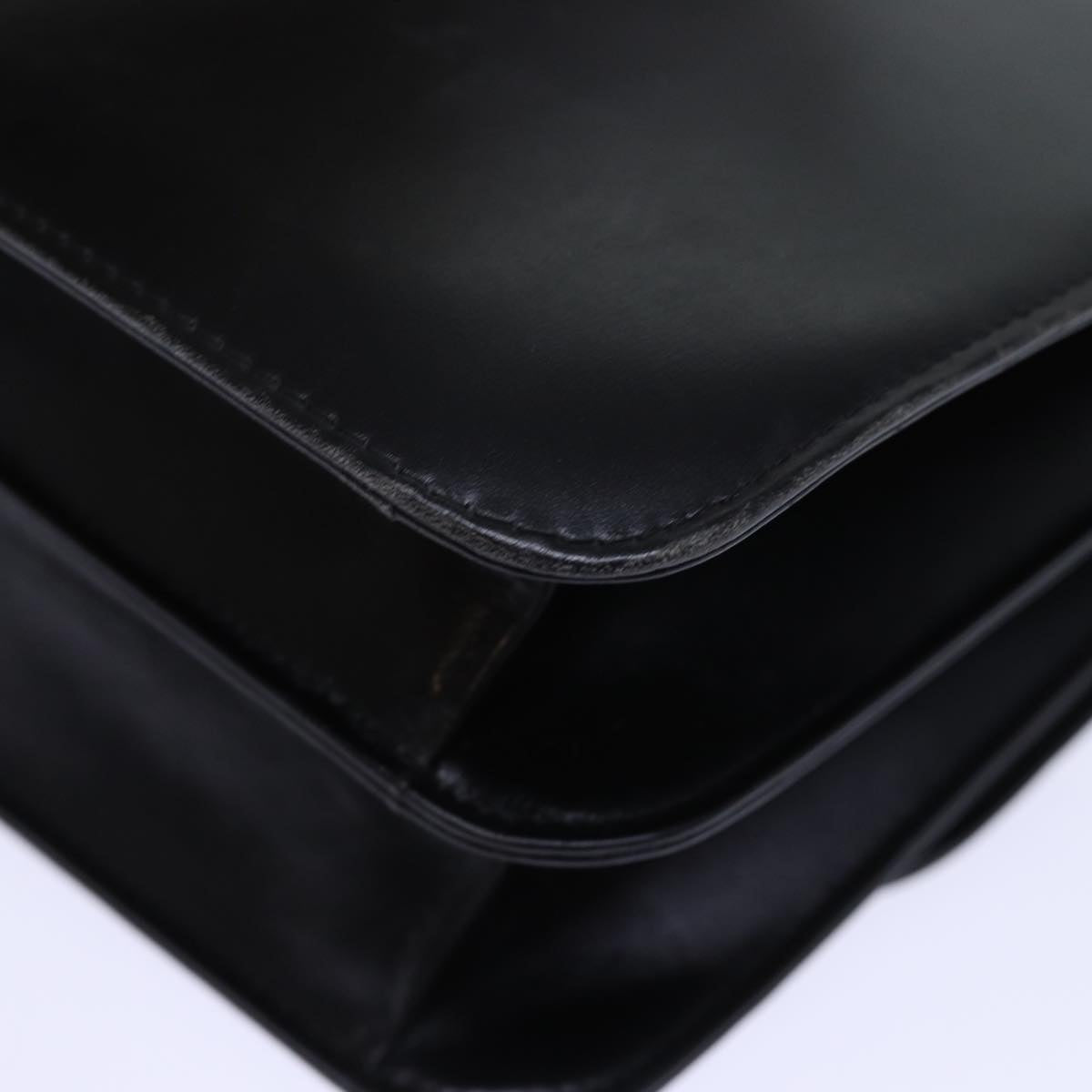 GUCCI Hand Bag Leather Black bs14246
