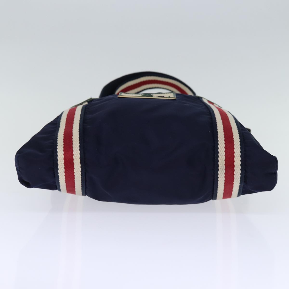 GUCCI Shoulder Bag Nylon Navy Red 189662 bs14293