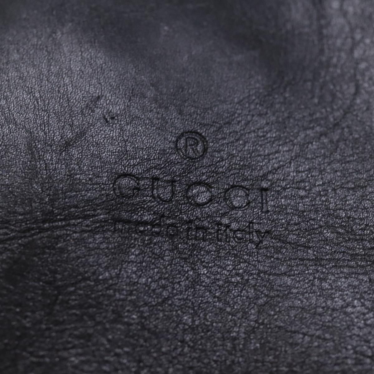 GUCCI Shoulder Bag Leather Black 001 3192 002113 bs14435
