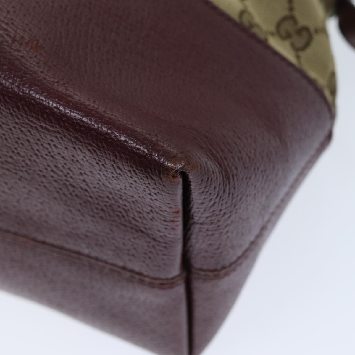 GUCCI GG Canvas Shoulder Bag Bordeaux Beige 323673 bs14437