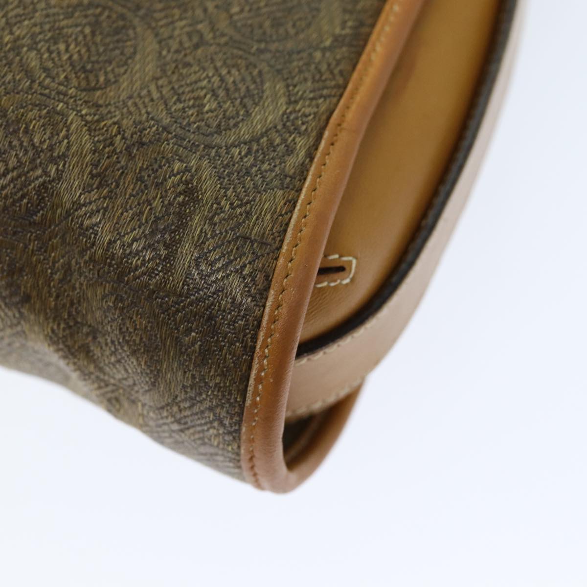 GUCCI Shoulder Bag Coated Canvas Beige bs14444