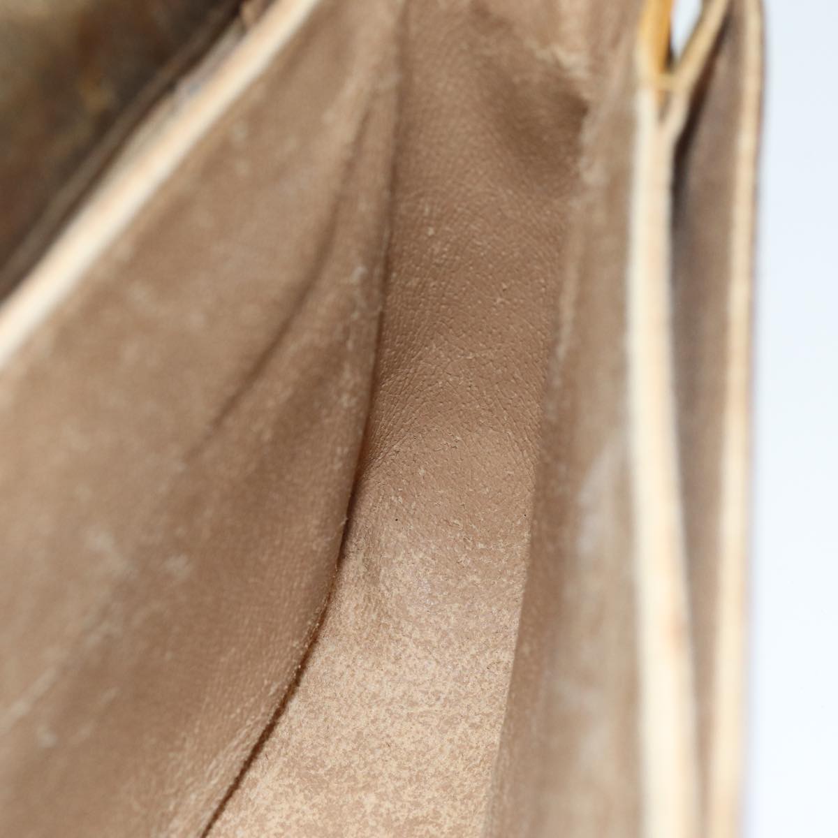 GUCCI Shoulder Bag Coated Canvas Beige bs14444