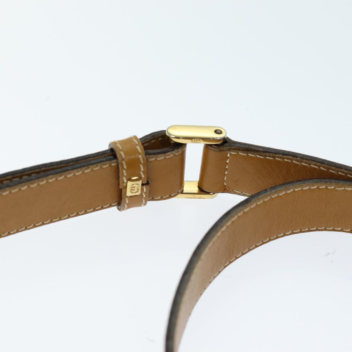 GUCCI Shoulder Bag Coated Canvas Beige bs14444