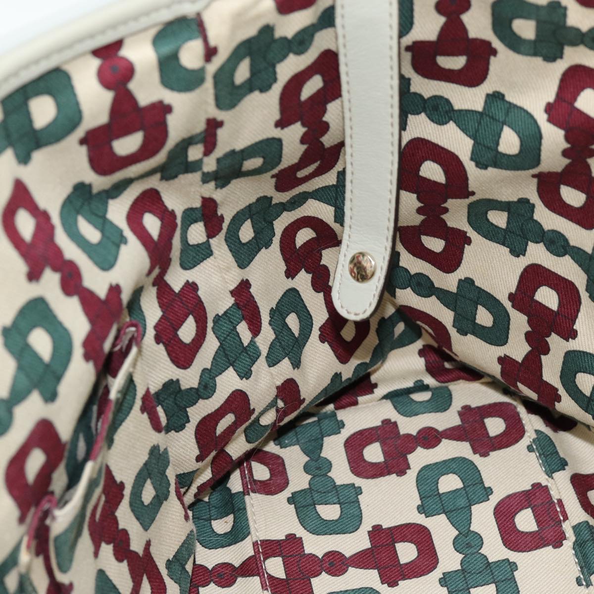 GUCCI GG Canvas Guccissima Tote Bag White 163805 bs14471