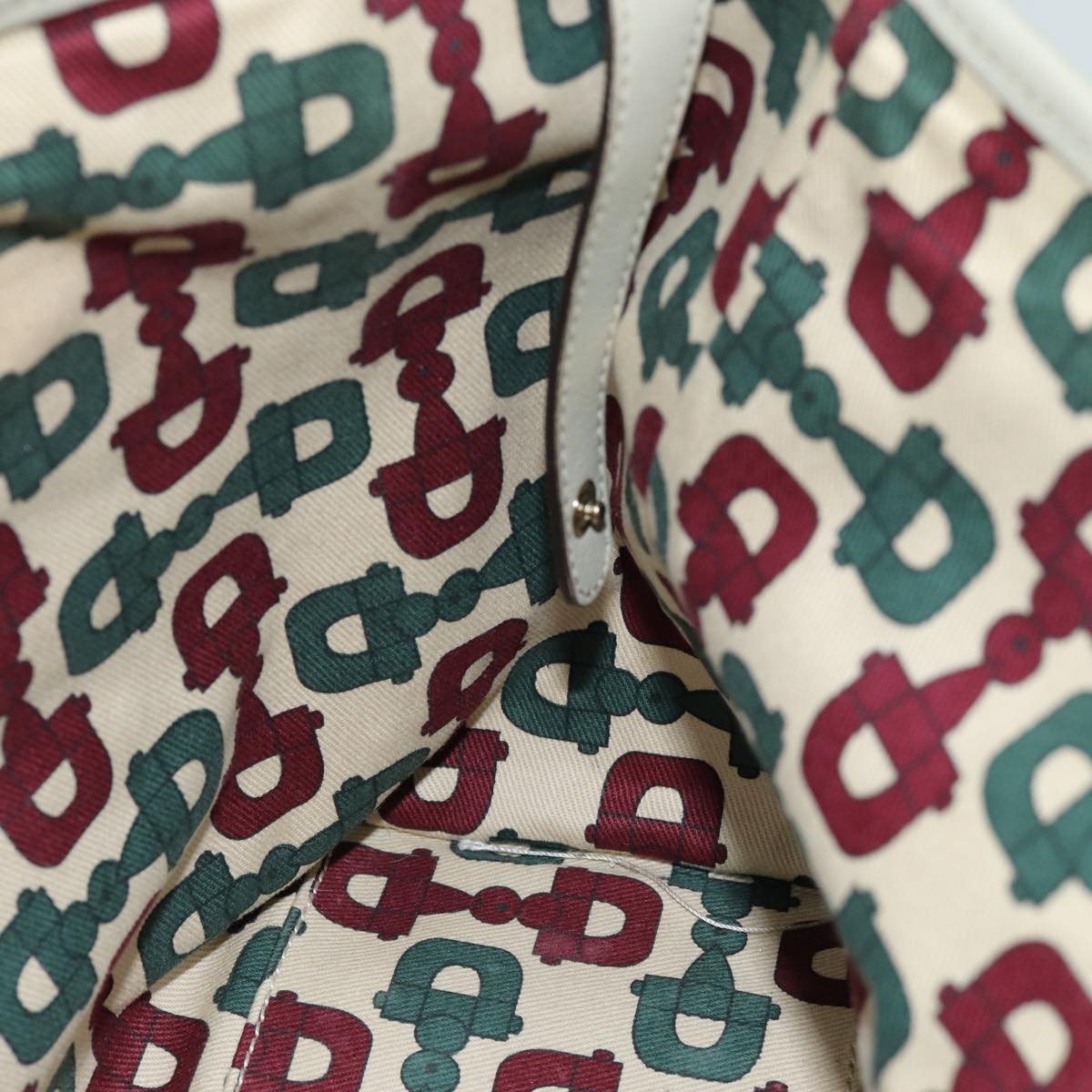 GUCCI GG Canvas Guccissima Tote Bag White 163805 bs14471