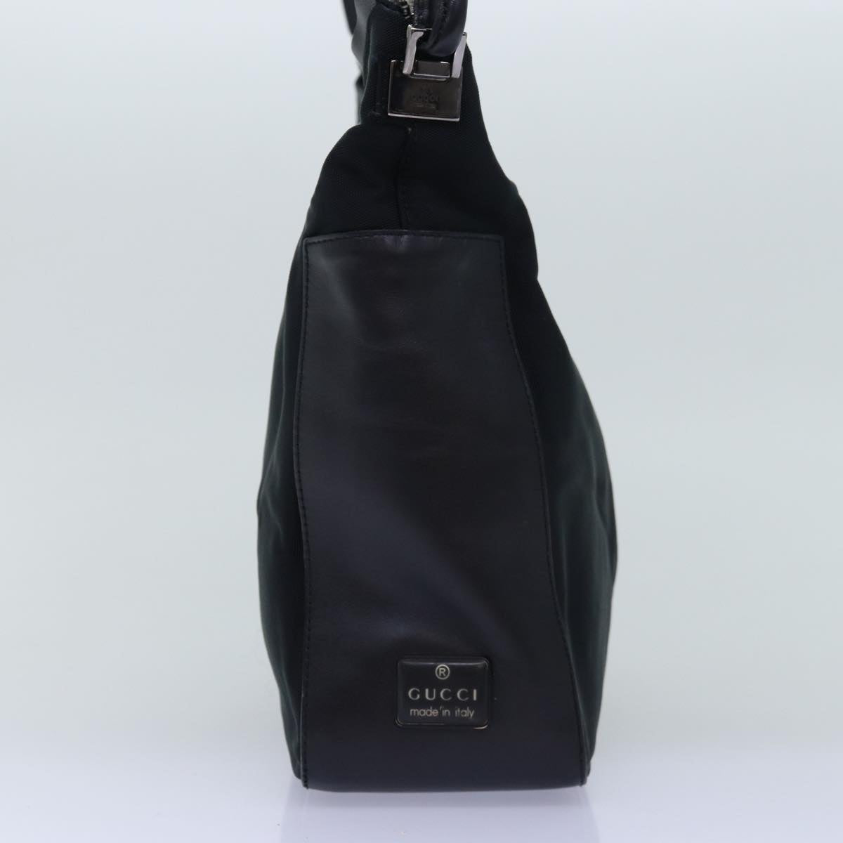 GUCCI Shoulder Bag Canvas Black 001 3766 bs14537