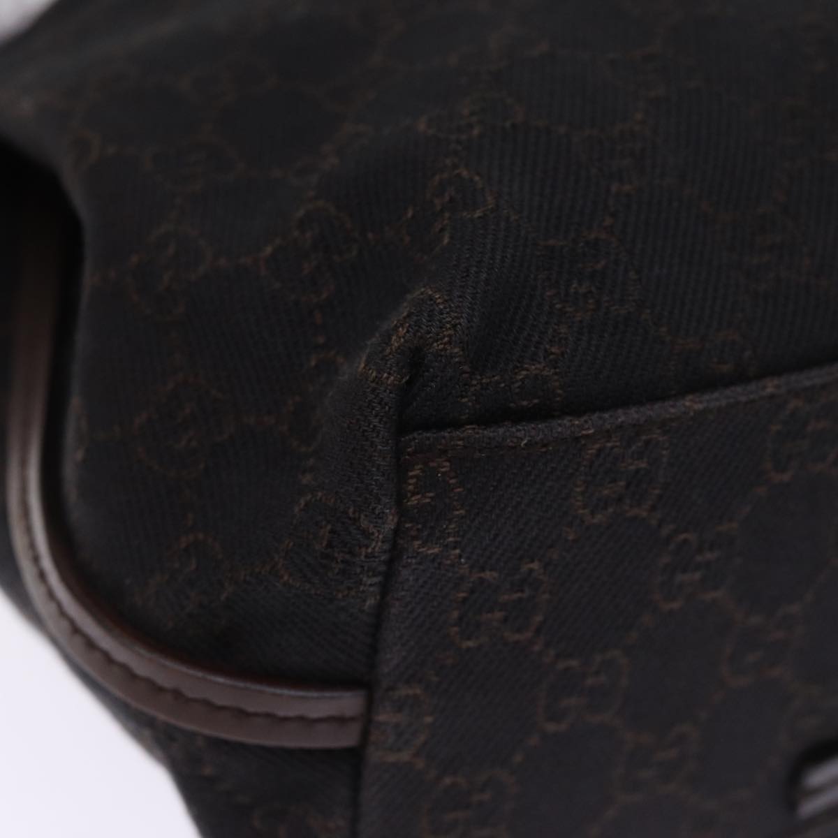 GUCCI GG Canvas Shoulder Bag Brown 101341 bs14539