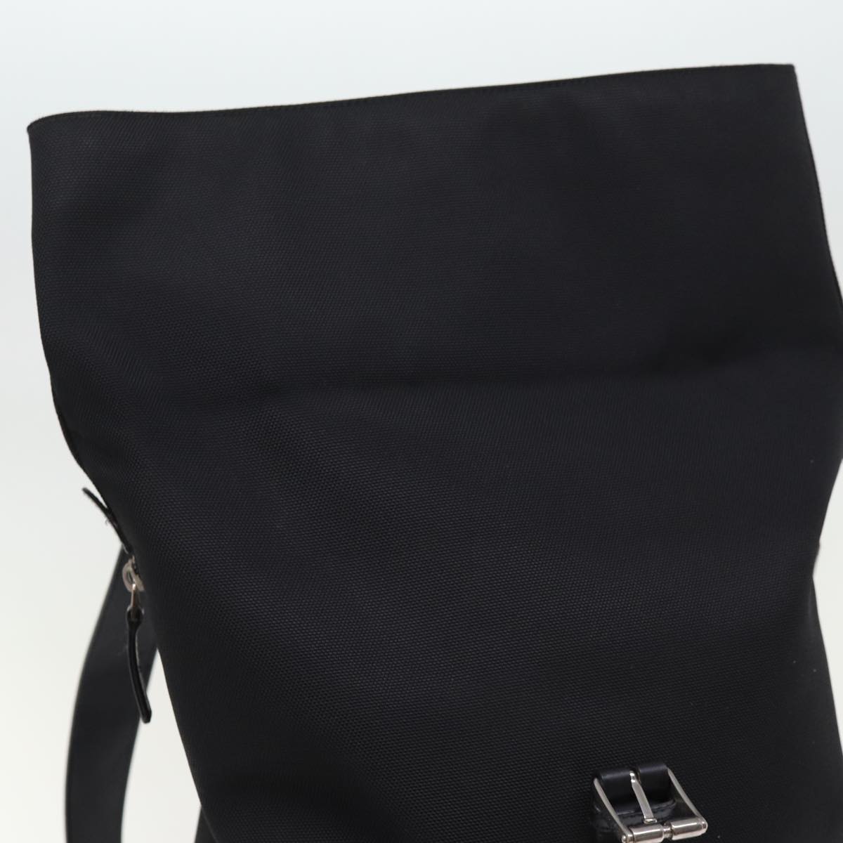 GUCCI Web Sherry Line Backpack Canvas Leather Black Red 337075 bs14560